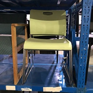 mustard color preowned office chair