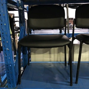 black preowned guest chair