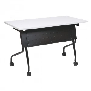 white foldable training table