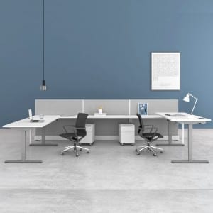SIT AND STAND ADJUSTABLE HEIGHT DESK/TABLE